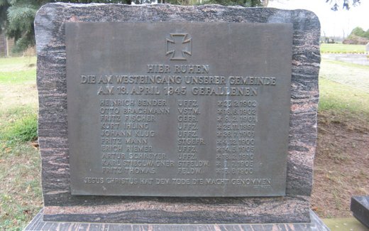 Ansicht der Kriegsgräberstätte Ahlsdorf