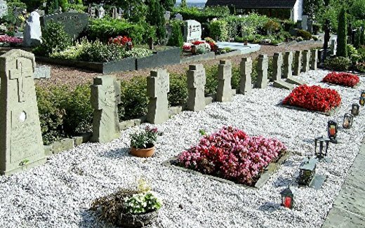 Ansicht der Kriegsgräberstätte Alfter-Gemeindefriedhof