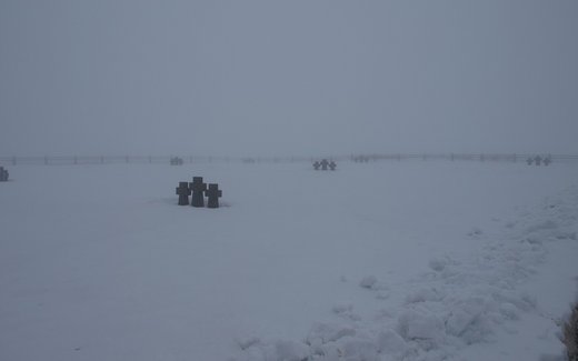 Ansicht der Kriegsgräberstätte Aththrazit (Anthrazit III)