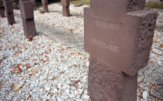 Ansicht der Kriegsgräberstätte Augustdorf-Gemeindefriedhof