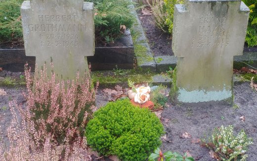Ansicht der Kriegsgräberstätte Apen - Vreschen-Bokel, Friedhof