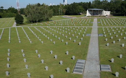 Ansicht der Kriegsgräberstätte Budaörs