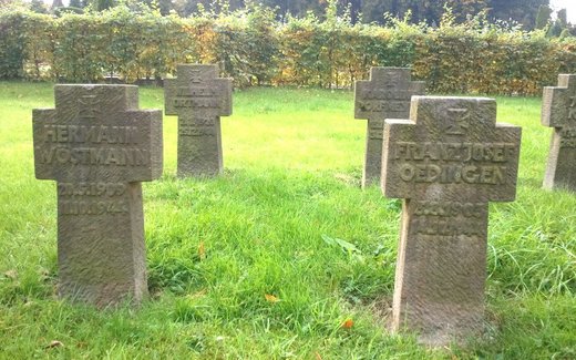 Ansicht der Kriegsgräberstätte Belm, Ev.- luth. Friedhof
