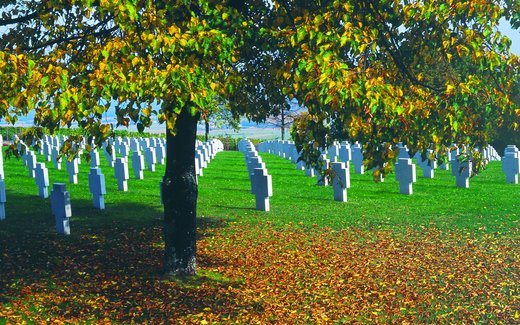 Ansicht der Kriegsgräberstätte Bergheim