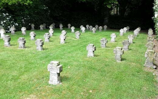 Ansicht der Kriegsgräberstätte Bad Zwischenahn - Ofen, Ev.- luth. Friedhof