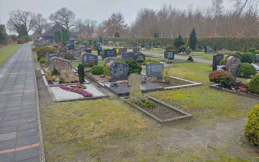 Ansicht der Kriegsgräberstätte Apen - Augustfehn, Friedhof II