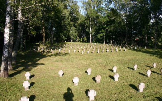 Ansicht der Kriegsgräberstätte Bebrene