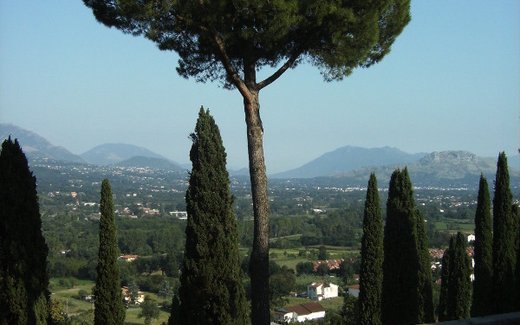 Ansicht der Kriegsgräberstätte Cassino