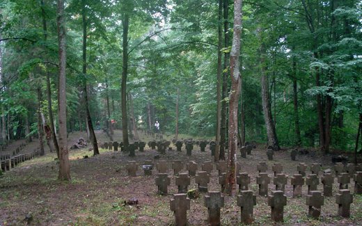 Ansicht der Kriegsgräberstätte Labina