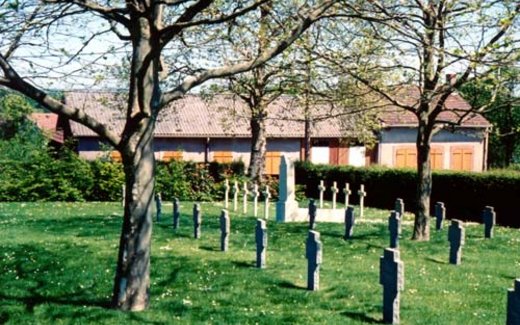 Ansicht der Kriegsgräberstätte Avricourt