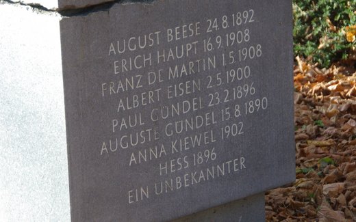 Ansicht der Kriegsgräberstätte Vacha