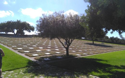 Ansicht der Kriegsgräberstätte Maleme