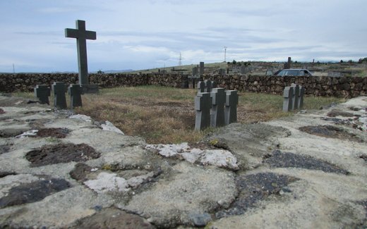 Ansicht der Kriegsgräberstätte Tairowa