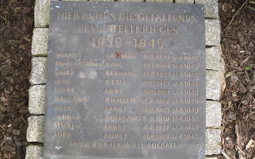 Ansicht der Kriegsgräberstätte Altmädewitz