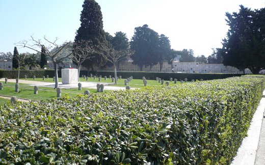 Ansicht der Kriegsgräberstätte Cagliari